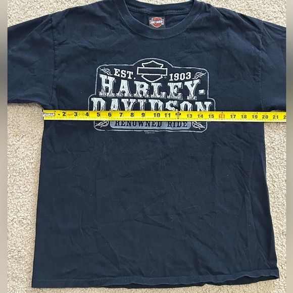 2011 Harley Davidson Men’s Medium Renowned Ride T-Shirt - Picture 6 of 7